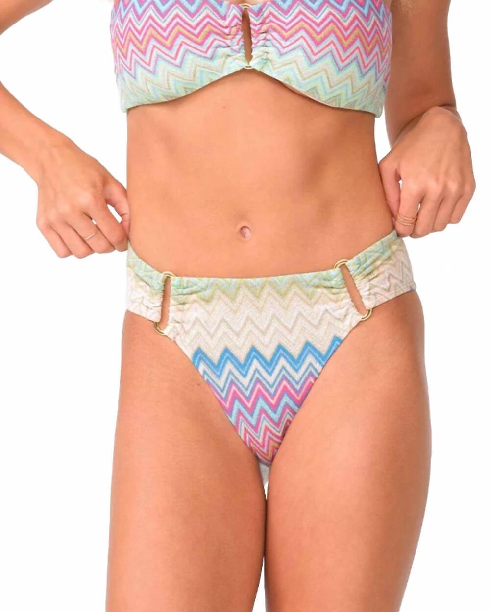 NEW PQ SWIM detailed fanned bikini bottom in huntington